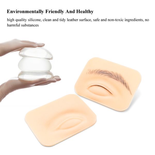 Silicone 5d Eyebrow Tattoo Practice Skin For Microblading Eyes Makeup