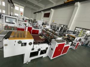 China Polythene Loop Handle Bag Making Machine 80pcs/Min Paper Bag Handle Machine on sale