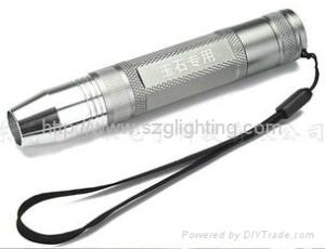 Best long lighting time Q5 CREE 5W 350lum LED flashlight with rechargeable li-ion battery wholesale