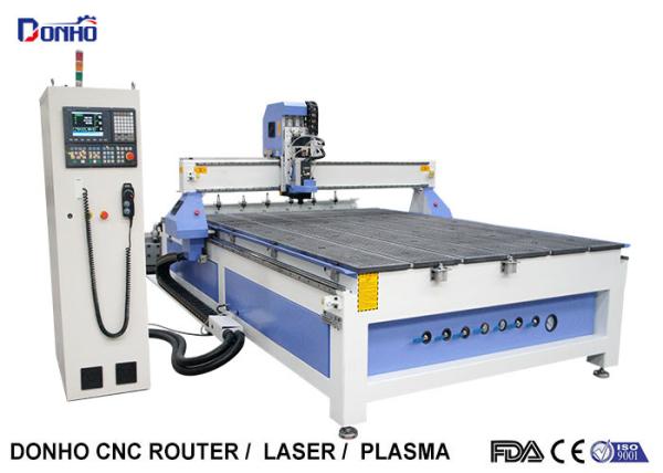 Cheap 6 Zones Vacuum Table ATC CNC Router Machines With Linear Tools Holders On End Side for sale