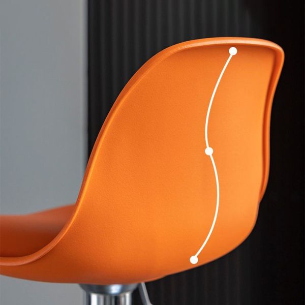 Adjustable Swivel Stools for Hotels Minimalist Design Armless Bar Stools PU Leather Hydraulic Kitchen Counter Height