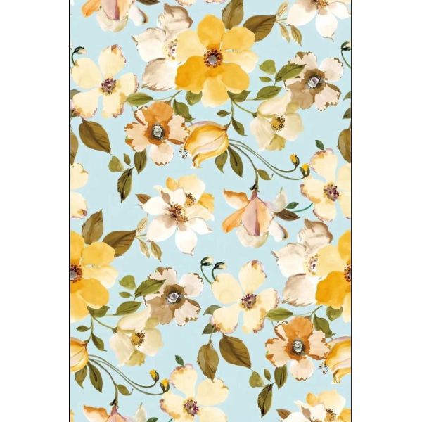 Recycled Customized Digital Print Floral Silky Satin 100 Polyester Fabric Satin Silk for Women's Clothing Dresses Bags Curtain