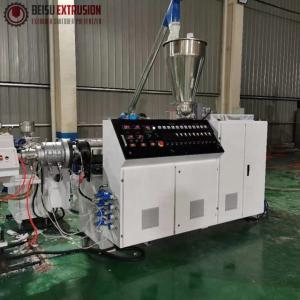 Best Caco3 Conical Doube Screw Compound Extruder Machine  Low Shear wholesale