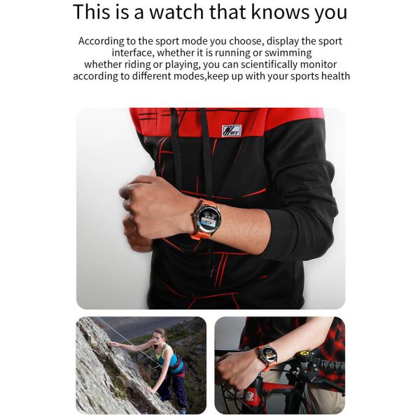 1.54 Inch Full Touch Fitness Smartwatch Full Touch Fitness Tracker 200mAhWith Weather Push