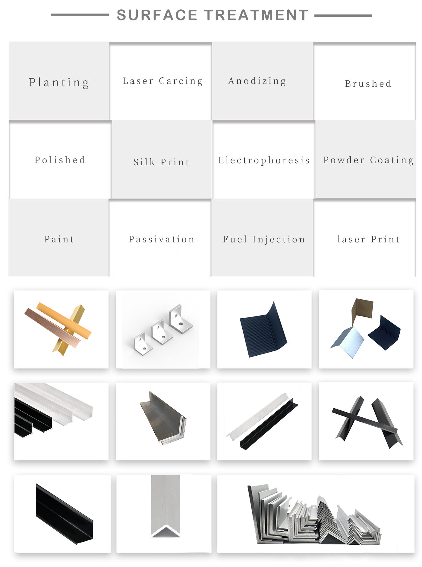3030 Corner Aluminium Profile Extrusion PVDF Coating