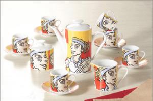 porcelain/tea set （tea pot,sugar pot,creamer pot)