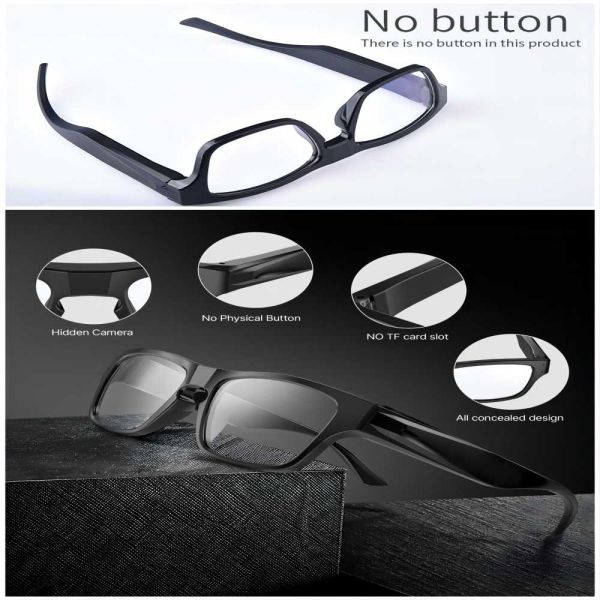 VIVIEW Camera Glasses HD 1080P Video Glasses Sports Action Camera 5 Hours Recording