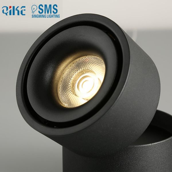 new design 12W cob led track light 360 degree rotated 90 degree folded track light downlight