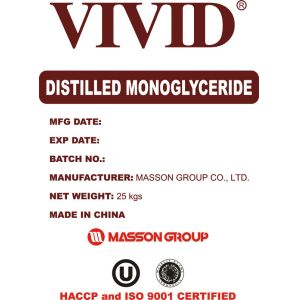 Distilled Monoglyceride E471 Glycerol Monostearate GMS Monoglyceride Glycerol
