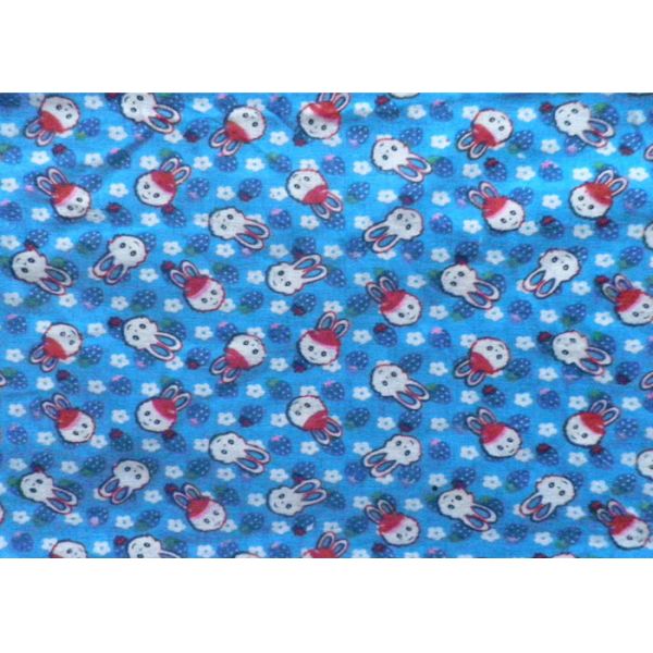 Customized Printed Cotton Flannel Cloth Single Or Double Sided Brush