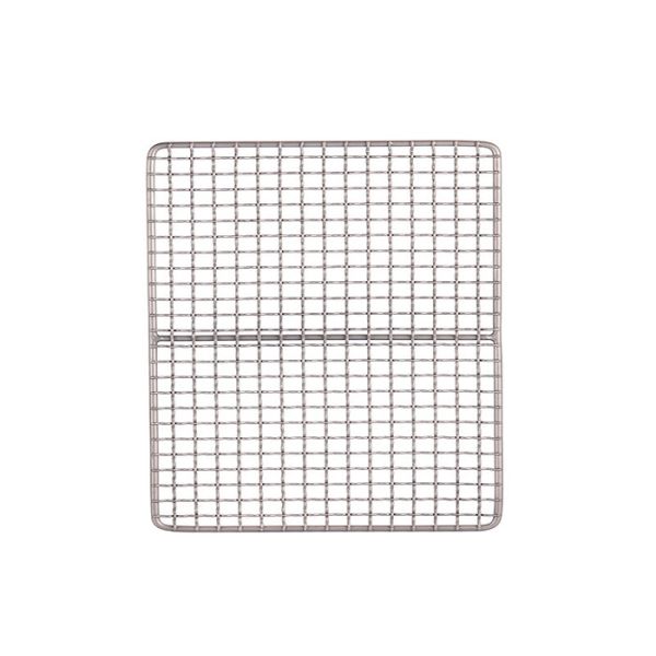 Outdoor 300mm Length 200mm Width Titanium Wire Mesh , BBQ Grill Net