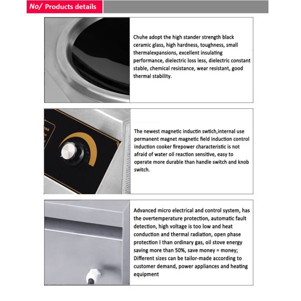 Stainless steel table top electric stove for Kitchen