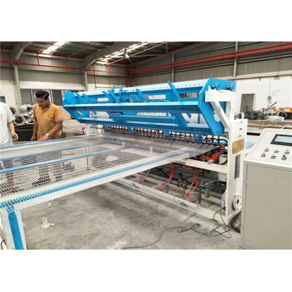 High Speed Automated Fence Panel Machine , Welded Mesh Machine 3-6mm 2.5meter Width