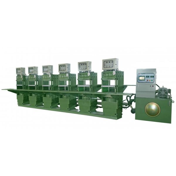 PLC Control Rubber Pad Vulcanizing Machine with Uniform Pressure Application and 2.2KW Power
