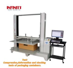 10KN Container Block Stacking Package Carton Box Compression Strength Testing Machine