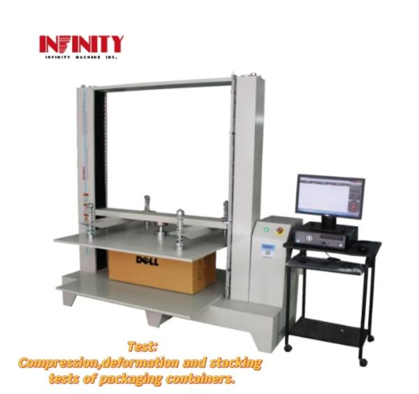 10KN Container Block Stacking Package Carton Box Compression Strength Testing