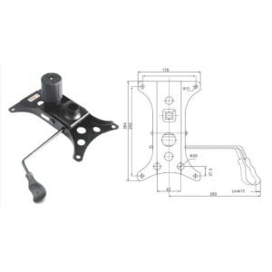 Buy cheap Swivel Chair Mechanism for executive chair furniture Chair Parts from wholesalers