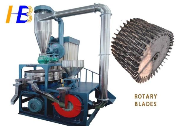 Vibrating Sieve PVC Scrap Grinder Machine , High Speed Grinding Pulverizer