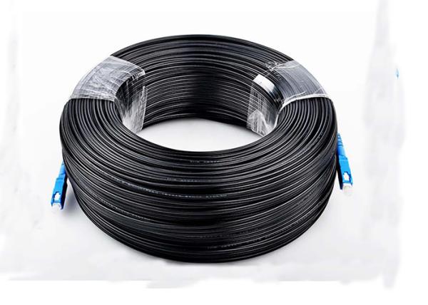 Cheap SC SC Simplex G657A1 /G657A2 Fiber Optic Flexible Drop Cables PVC / LSZH Indoor Application for sale
