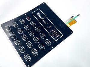 3M Rear Adhesive Waterproof Backlit Membrane Switches With Gradient Printing
