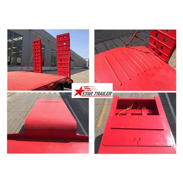 Extendable Extendable Semi Trailer 30-200T Payload Leaf Spring Or Air Bag