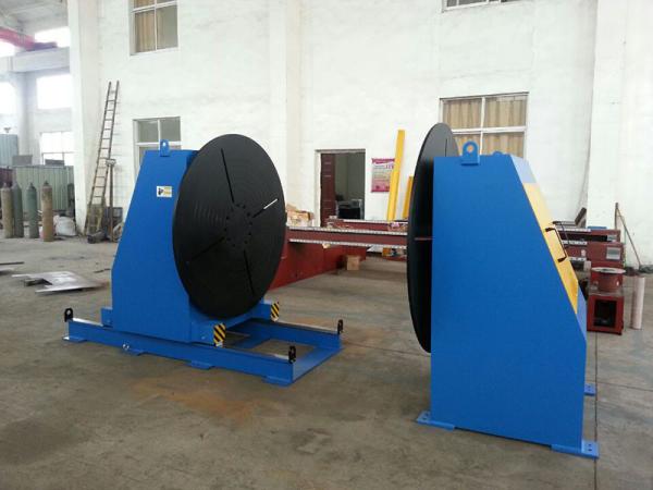 Cheap Head Tail Stock Welding Positioner , Welding Turn Table For Flange Elbow Welding for sale