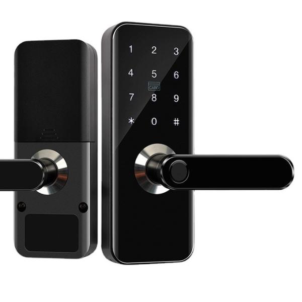 Cheap Home Security Fingerprint Smart Wifi Door Lock Keyless Entry Door Lock With Keypad IC Card For for sale