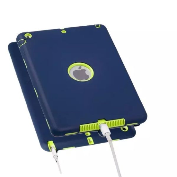 3 in 1 Rugged Hybrid Shockproof Heavy Duty Rubber Tablet Case Cover For iPad Pro 9.7