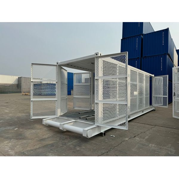 High Capacity 20 Feet Shipping Container Frame Skid for Variable Frequency Drive Compressor and Power Transformer