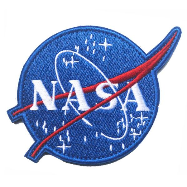 Cheap NASA Patches Polyester Custom Woven Patches Embroidered For Garment for sale