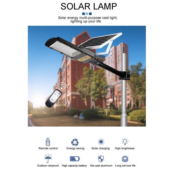 All Wattage Street Light LED IP66 Integrated Solar Panel Energy System