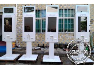 Best Camera Microphone Quick Service Kiosk With Printer Qr Code Scanner Logo Printing wholesale
