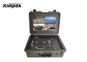 4 Channels Digital COFDM Receiver Box Wireless LCD Recorder 17 Inch