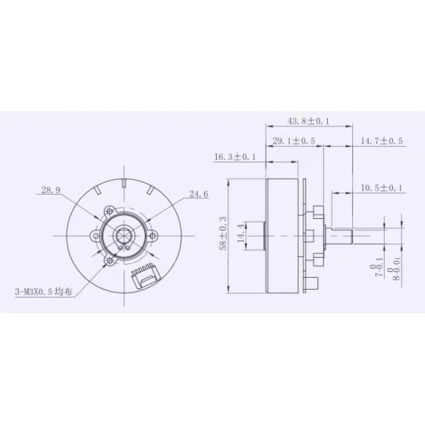 CNBL-5816DO BLDC MOTOR Working Stable And Smooth For Smart Applications Instrument