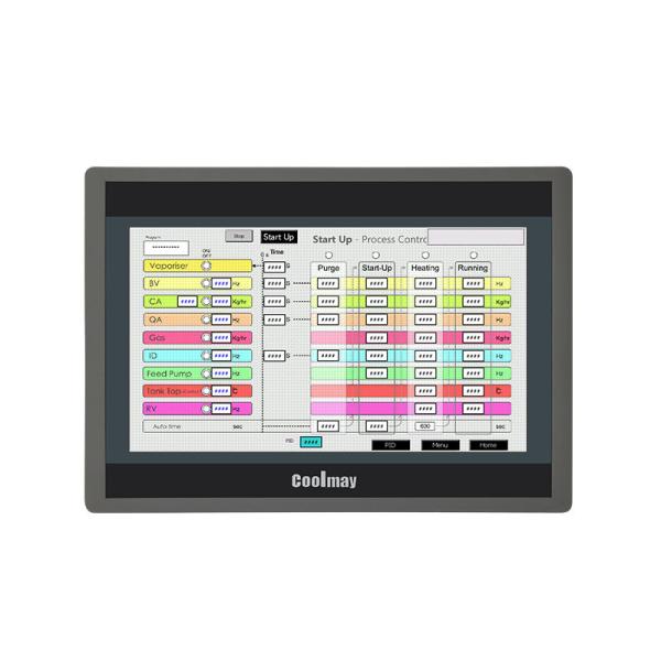 Cheap Coolmay 10'' 10 Inch HMI Touch Screen Modbus Tcp/Ip RS485 RS232 Ethernet HMI Touch Panel for sale