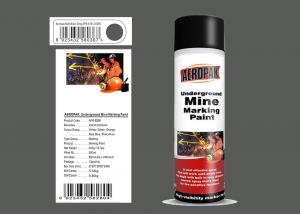 Best AEROPAK Underground Mine Marking Spray Paint 500ml matt black grey with SGS for excavation wholesale