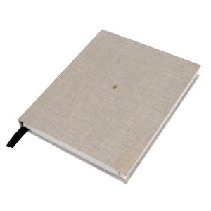 Best Cloth Fabric Cover Organizer Planner Book A5 Gold Foil Binding With Silk Ribbon Bookmark wholesale