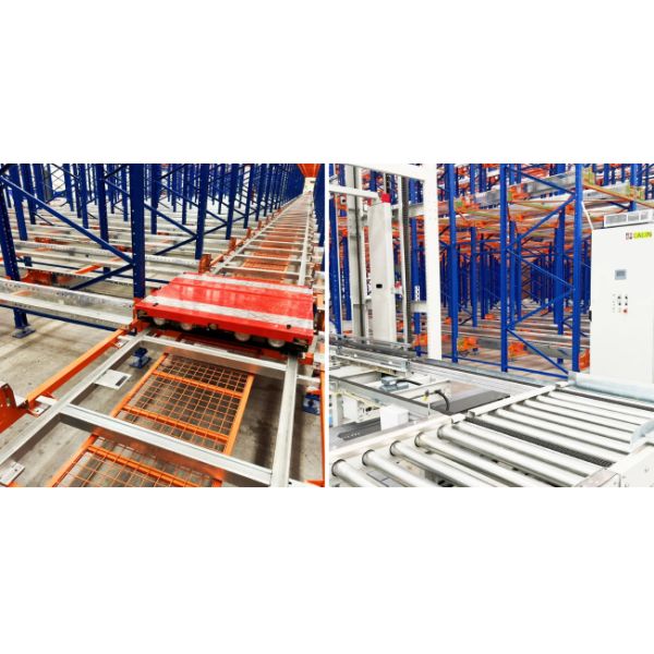 Four-Way Shuttle Pallet ASRS Room Temperature Warehouse Automatic Storage and Retrieval System Radio Shuttle Racking