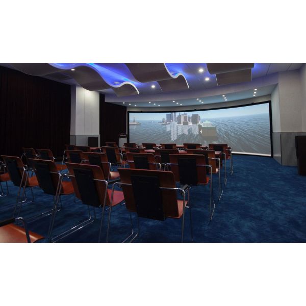 SMX MX-LK7200 4K Laser Projector showing high-quality image projection