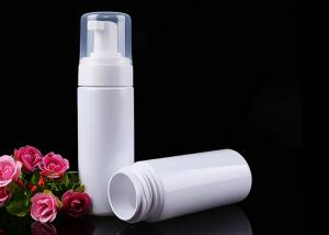 Best White 100ml PET Plastic Bottles Cleanser Foam Packaging With Pump Sprayer wholesale