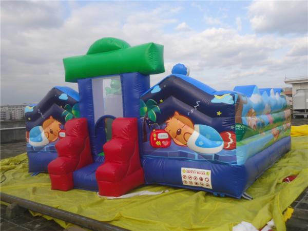Cheap Mini Inflatable Amusement Park / Inflatable Castle with Full Digital Printing for sale