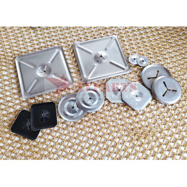 Galvanized Steel 2.5" Self Locking Washers Square Type Installed Onto Insulation Pins