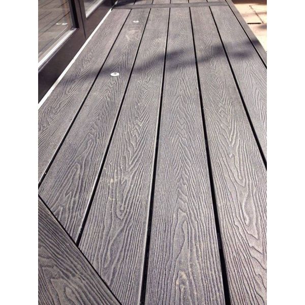 2200mm Natural Wood 3D Composite Decking Plastic Wood Composite Wall Cladding FSC