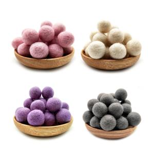 China Baby Decorations Durable 20mm Pastel Felt Pom Poms on sale