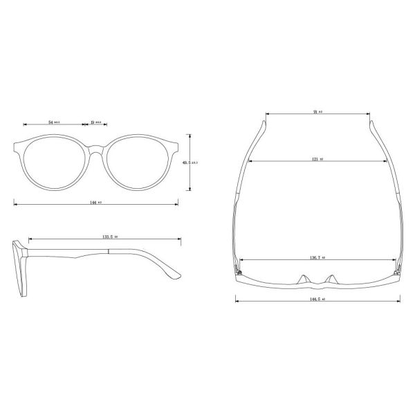 Anti Eye Dryness Comfortable Design for Men's Optical Glasses 55-18-150mm