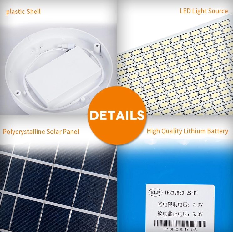 Modern Round Solar LED Ceiling Light