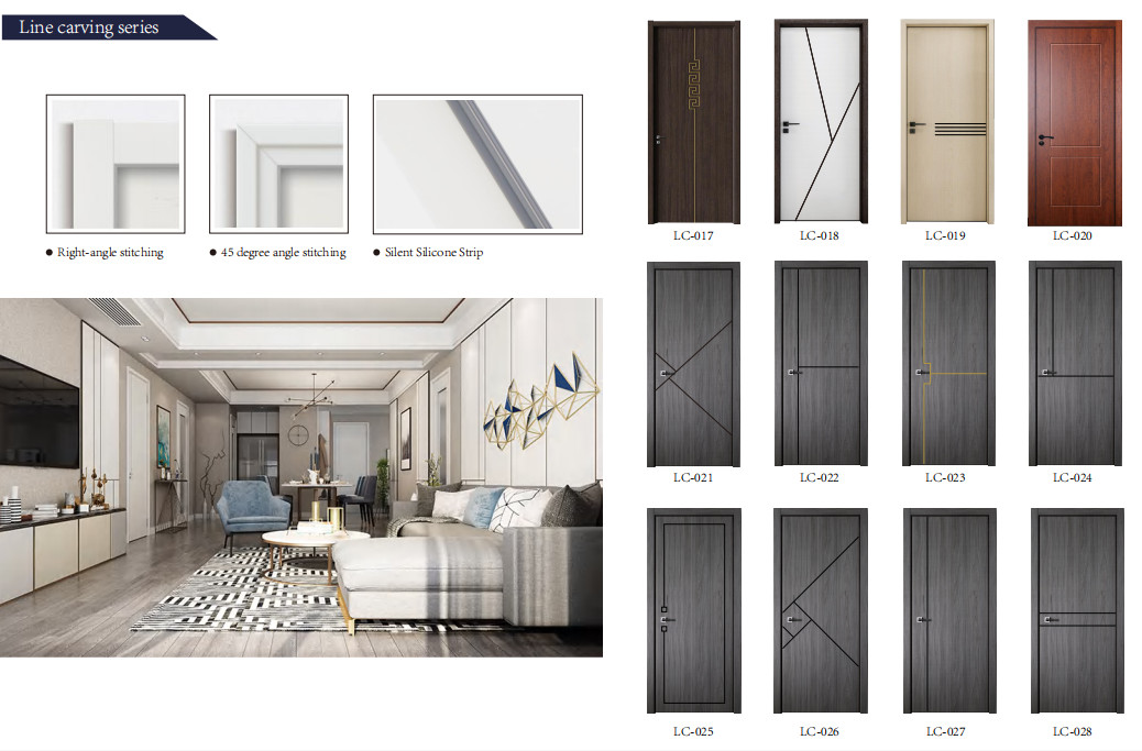 Marquetry Wpc Door Interior Design For Kitchen 2100*800*45mm