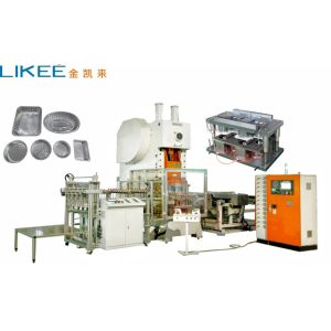 T63 2 Compartment Disposable Rectangular Aluminum Foil Container Making Machine