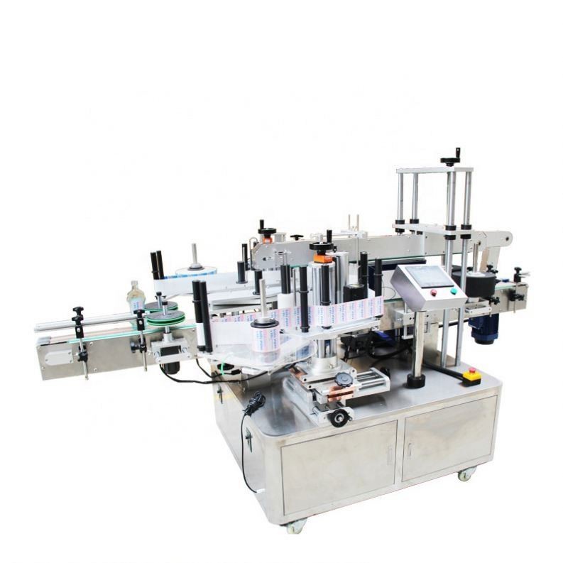 Flat Square Bottle Sticker Labelling Machine Automatic For Front And Back Double Sides
