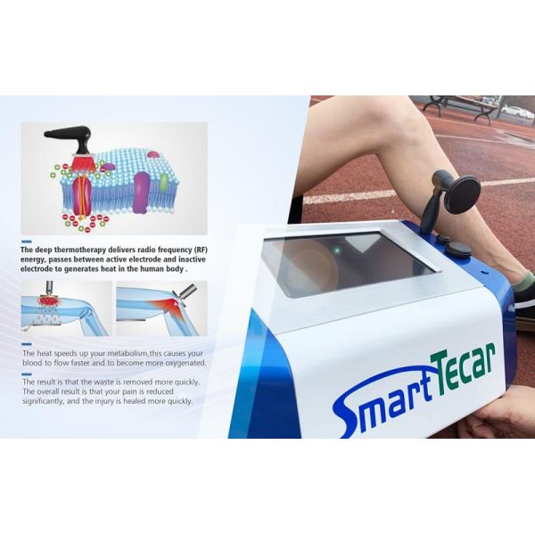 10.0 Body Massage RF Tecar Therapy Machine With Double 80MM Handle